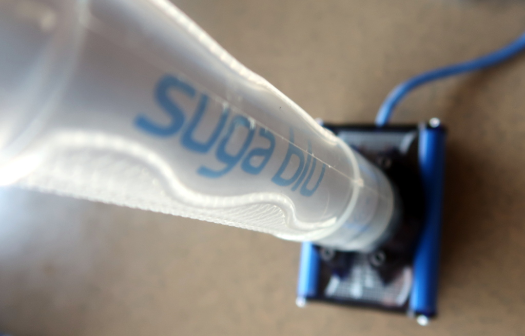 Suga Blu on charger