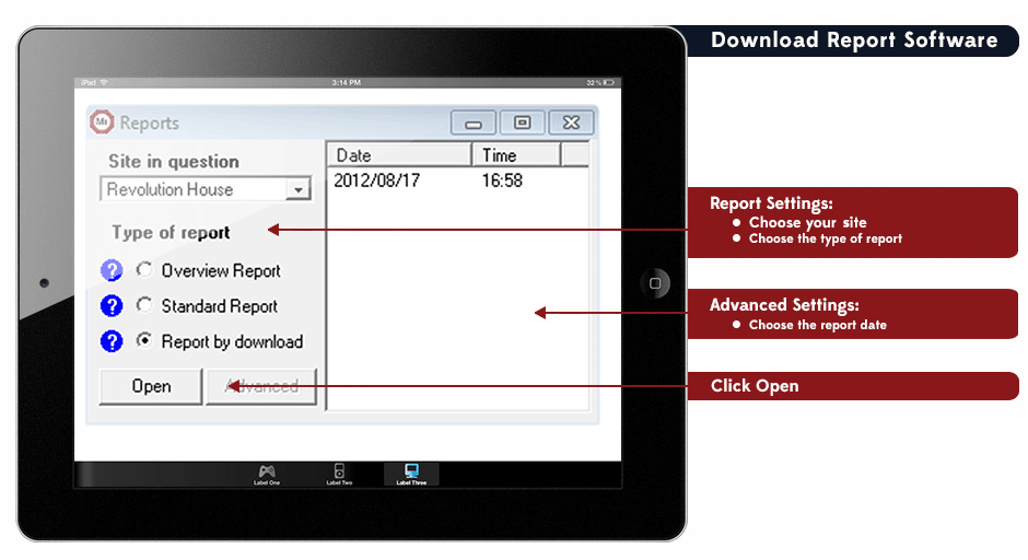 Getting historical report by download.
