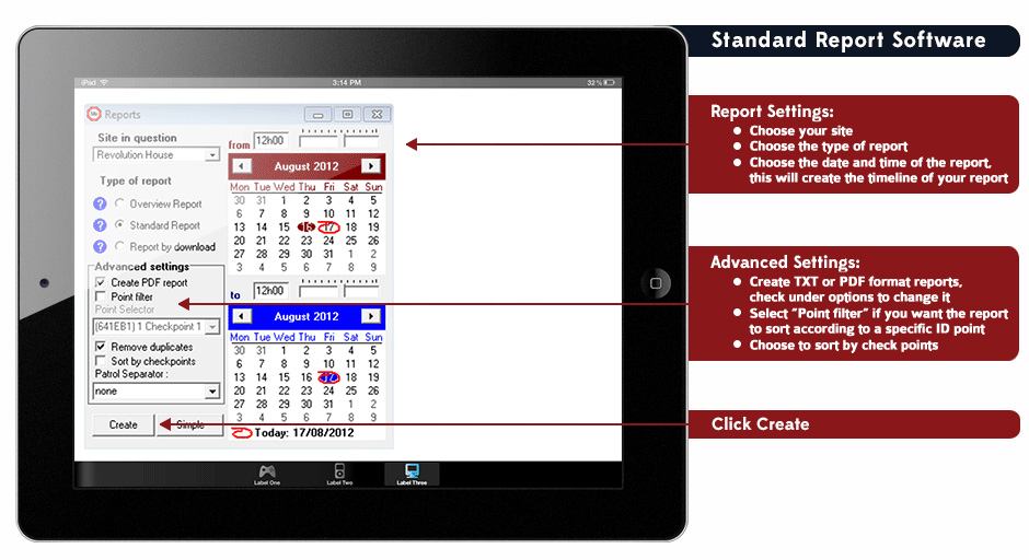 Detailed clocking report options